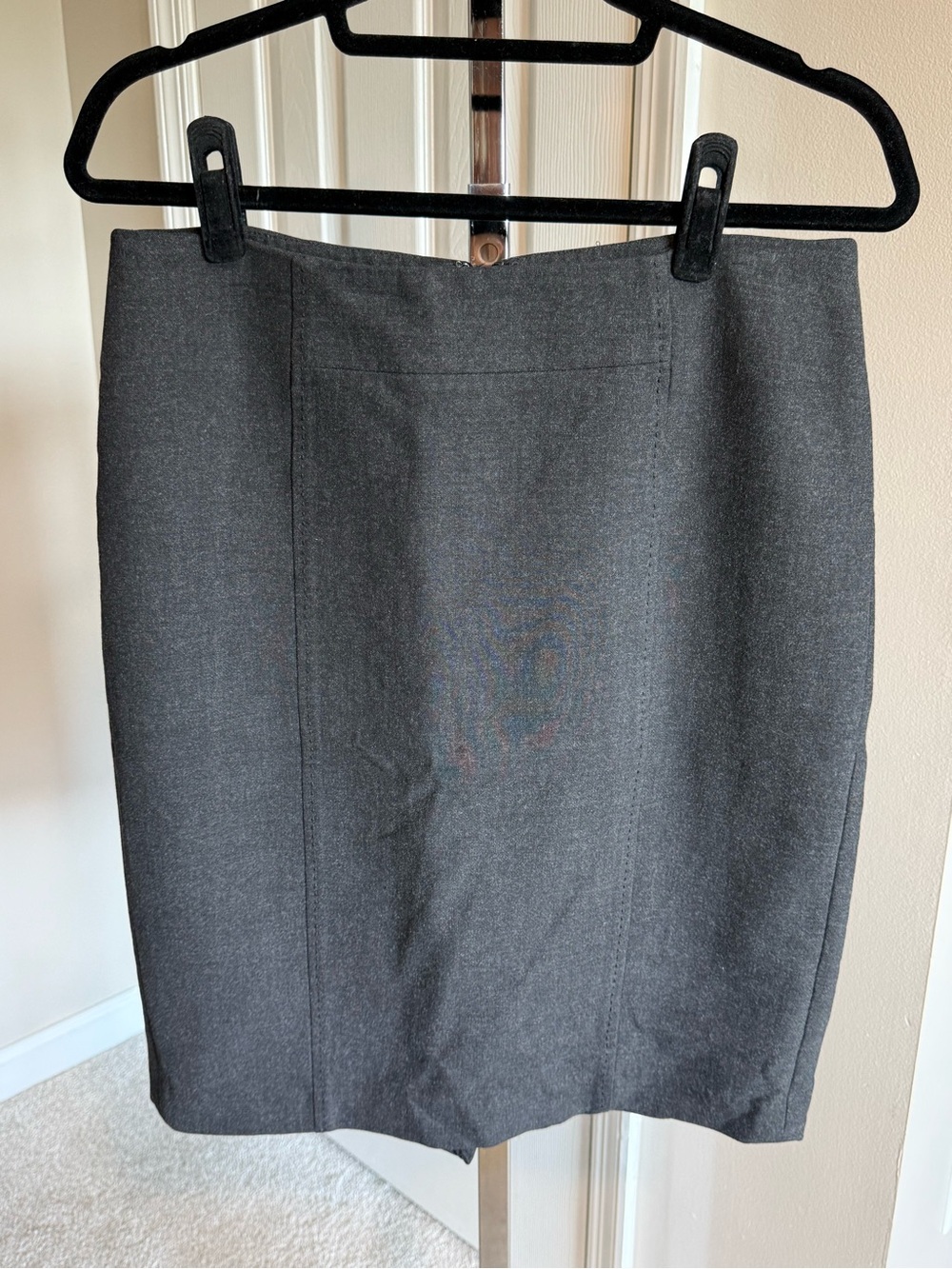 LOFT Charcoal Gray Pencil Skirt